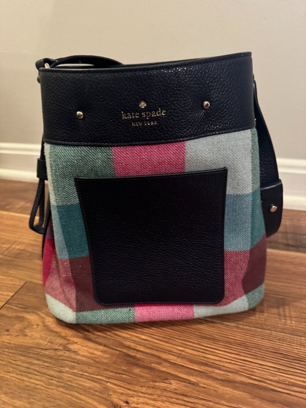 Kate Spade Plaid Bucket Purse